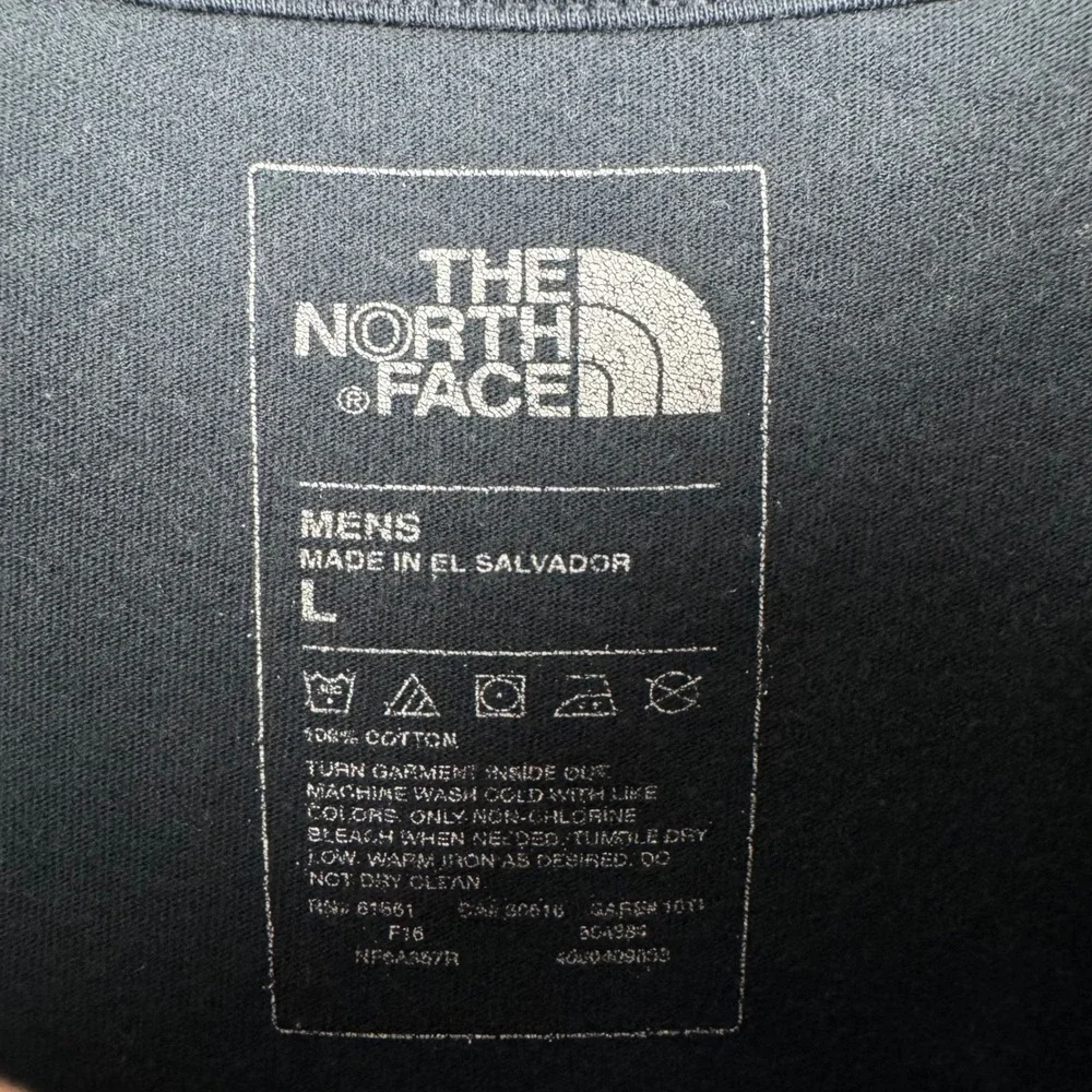The North Face Mens T Shirt Gray Logo Graphic‎ Cotton Size L